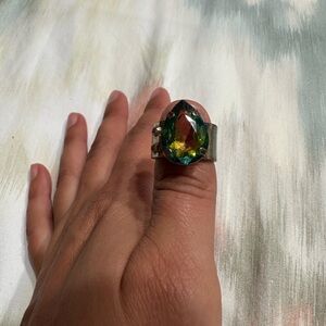Elegant Multicolor Gemstone Ring